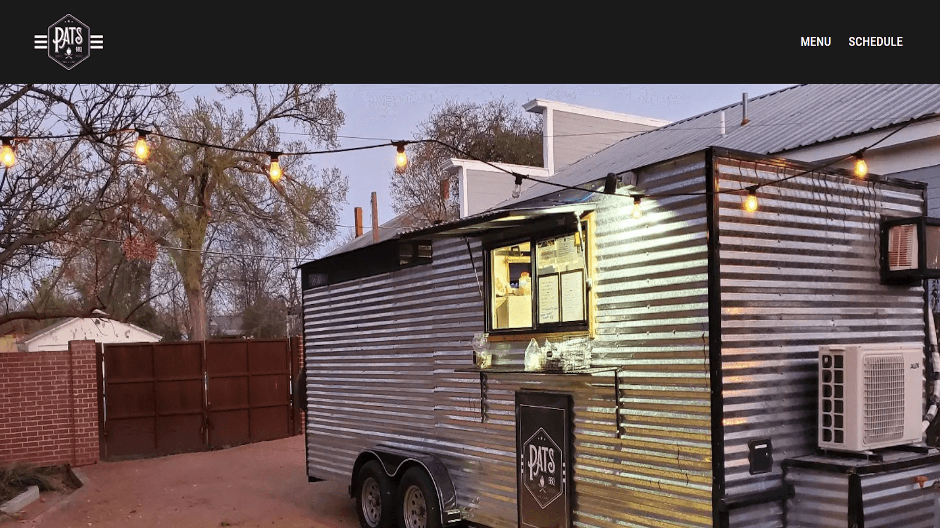 I created a website for my uncle's barbeque catering business. The site features high-quality food images, and an intuitive menu.